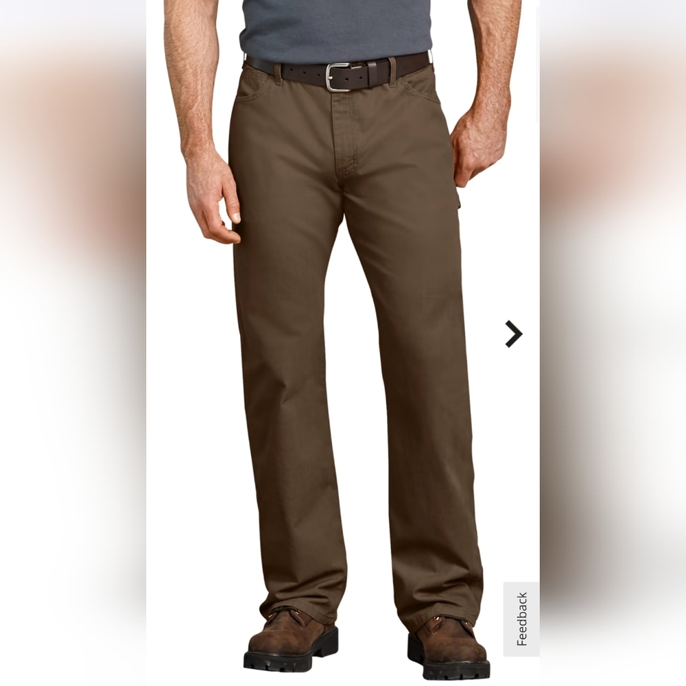 Nwt DICKIES CARPENTER JEAN RELAXED FIT BROWN multi Pockets 44 X 32 Skater